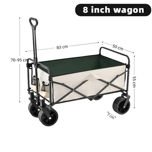 HX OUTDOOR Uensils Camping Wagon Cart Roll Container Folding Feature for Shopping