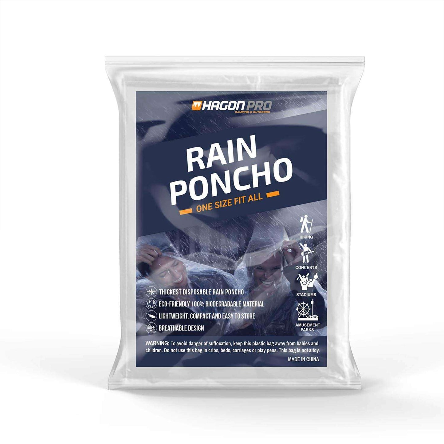 Emergency Raincoat Transparent Disposable Raincoat Plastic Waterproof Adults