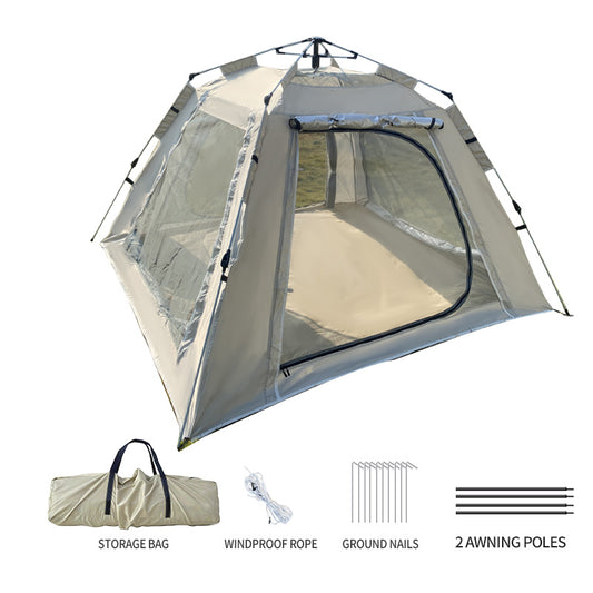 HX outdoor 3-4person`4` side Waterproof Auto opening outdoor tent
