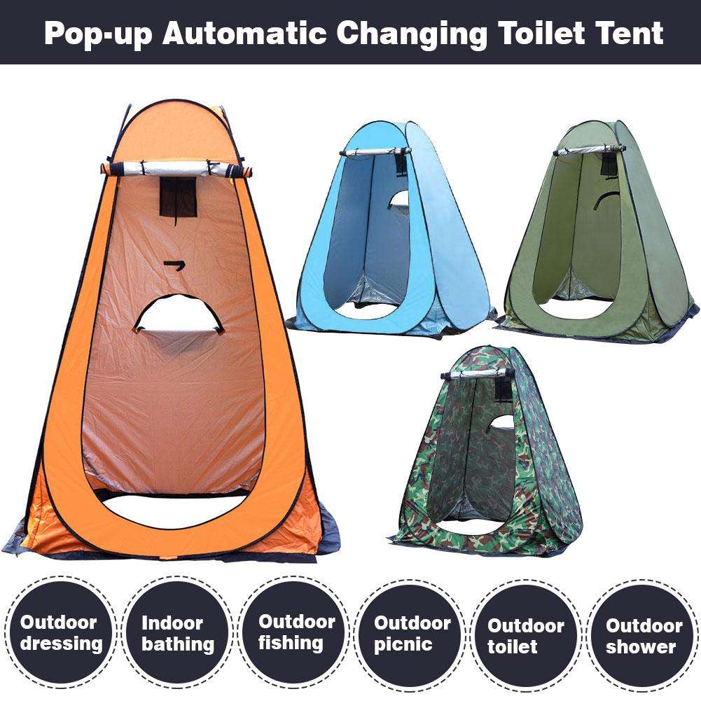 HXM Waterproof Folding Shower Bath Camping Tent  Personal Privacy Toilet Tent