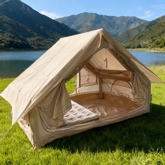 HX outdoor Air Dome Pump 5-6person Oxford Fabric Inflatable  Camping Tent