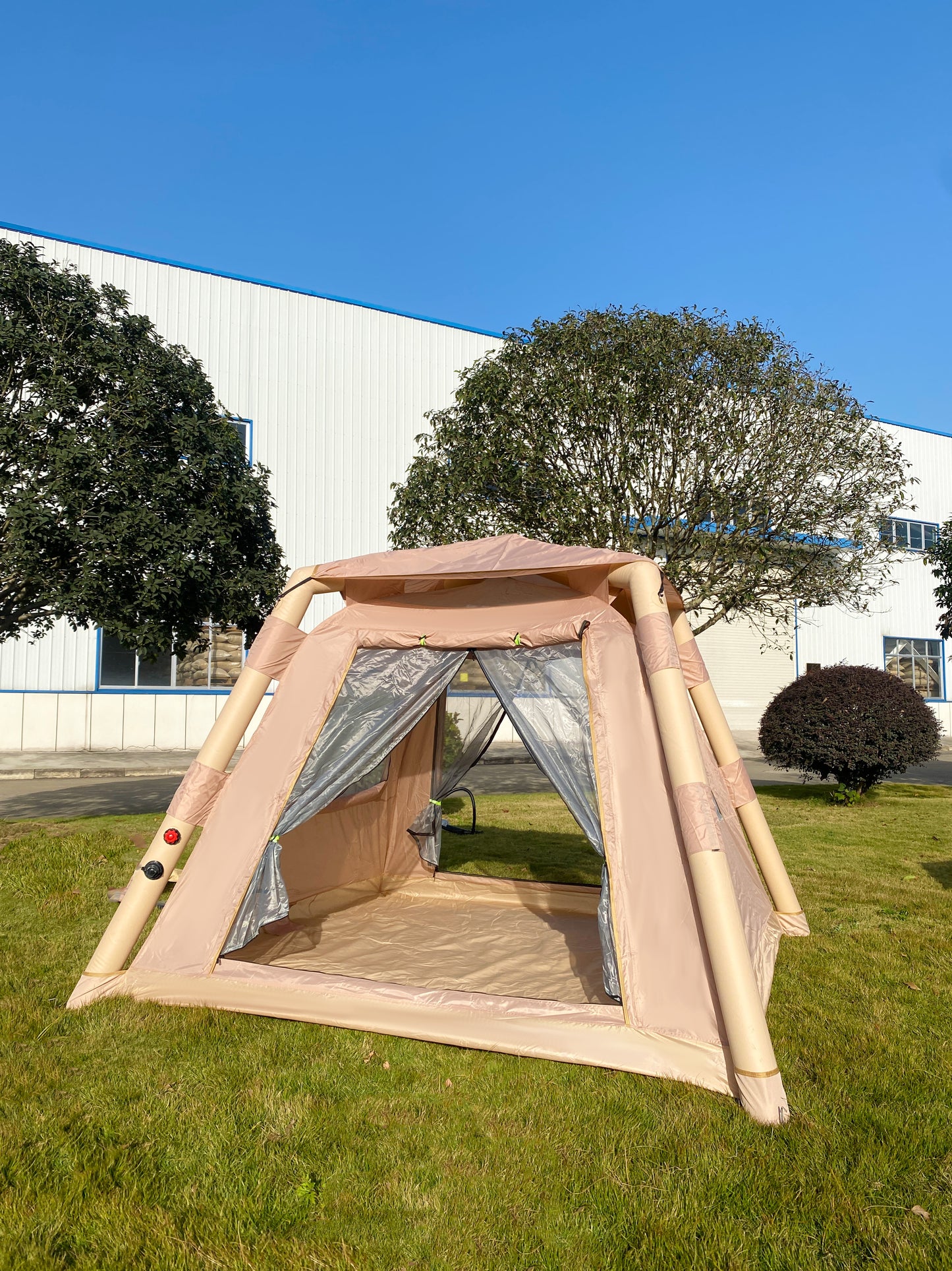 HX outdoor Air Dome Pump 5-6person Oxford Fabric Inflatable  Camping Tent