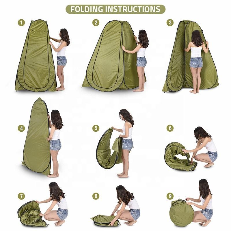 HXM Waterproof Folding Shower Bath Camping Tent  Personal Privacy Toilet Tent
