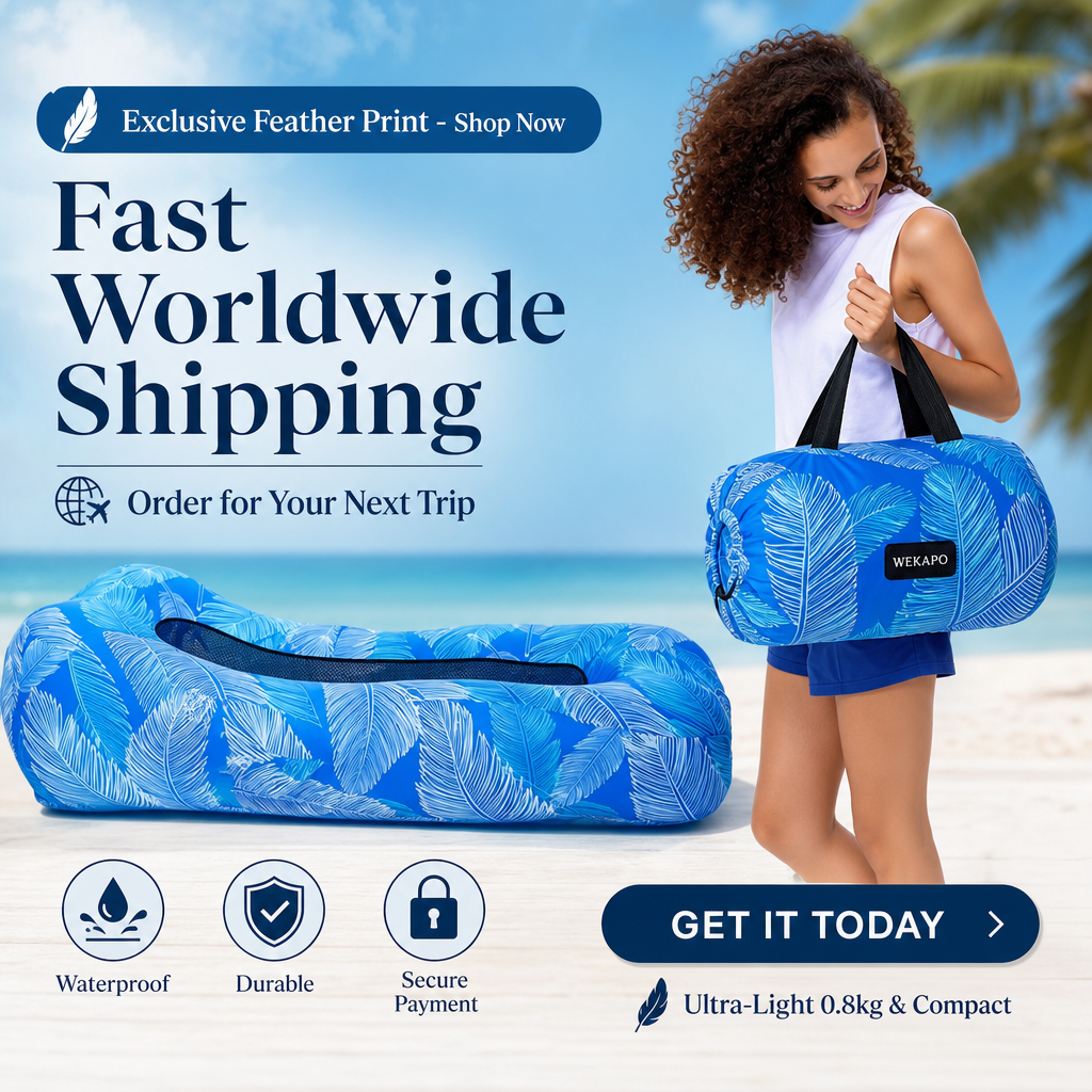 3s Fast Inflatable Camping Sofa | Waterproof Composite Fabric, Leak Tested & Explosion-Proof Outdoor Lounge Chair