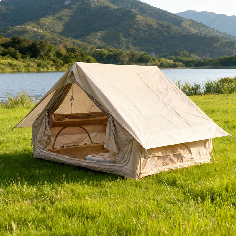 HX outdoor Air Dome Pump 5-6person Oxford Fabric Inflatable  Camping Tent