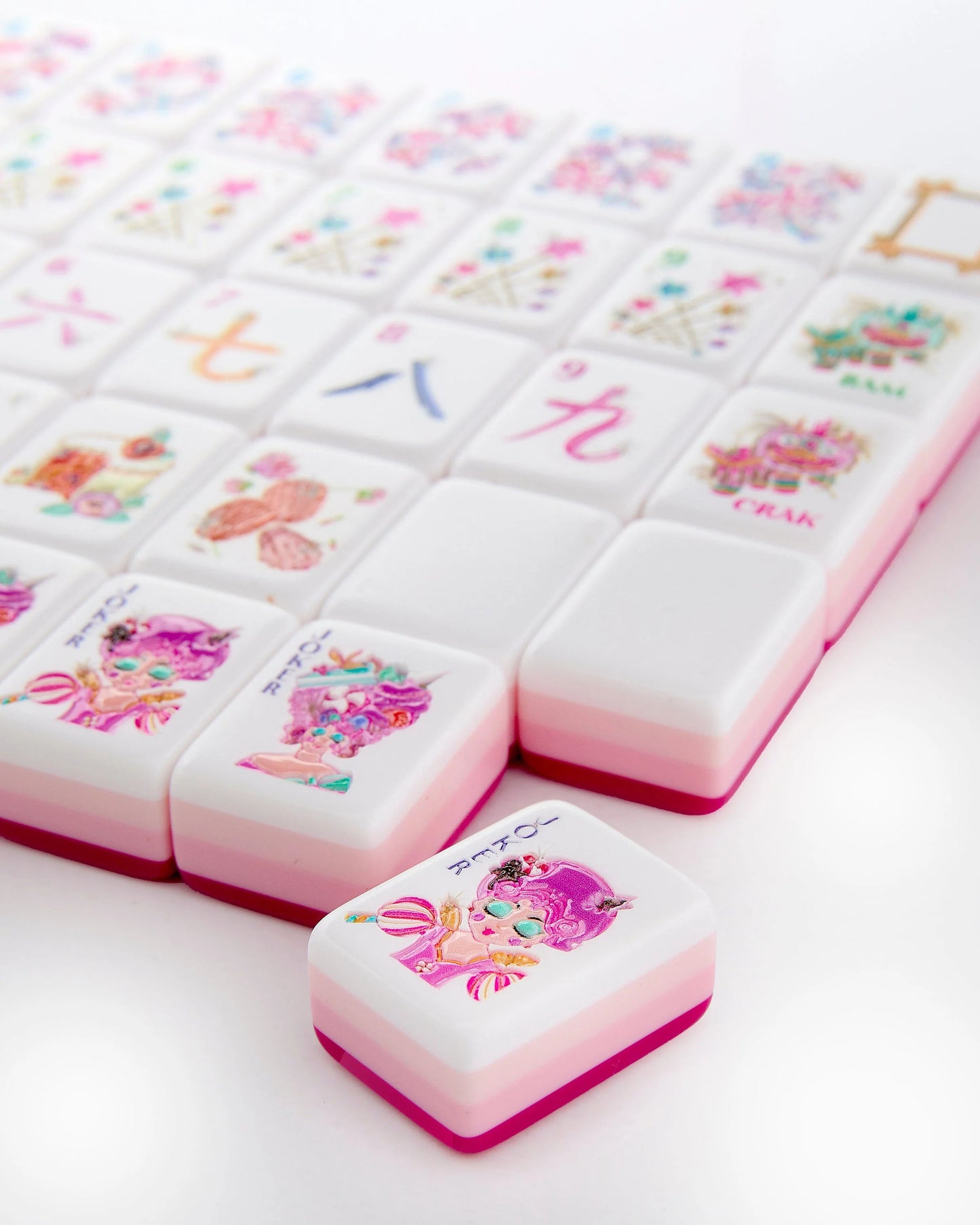 American Mahjong Set Black Acrylic 160 Tiles/HXM