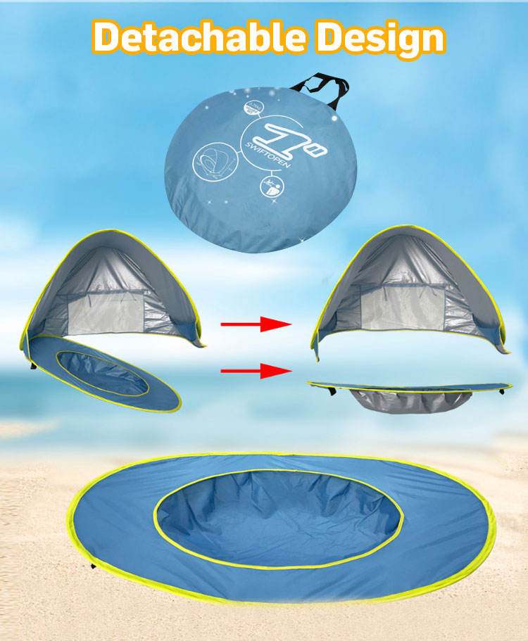 Outdoor Garden Backyard Kids Play Sun Shelter Quick Pop-Up Baby Beach Tent