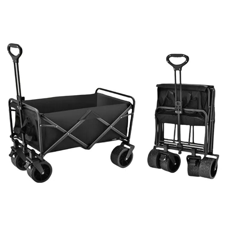 HX OUTDOOR Uensils Camping Wagon Cart Roll Container Folding Feature for Shopping