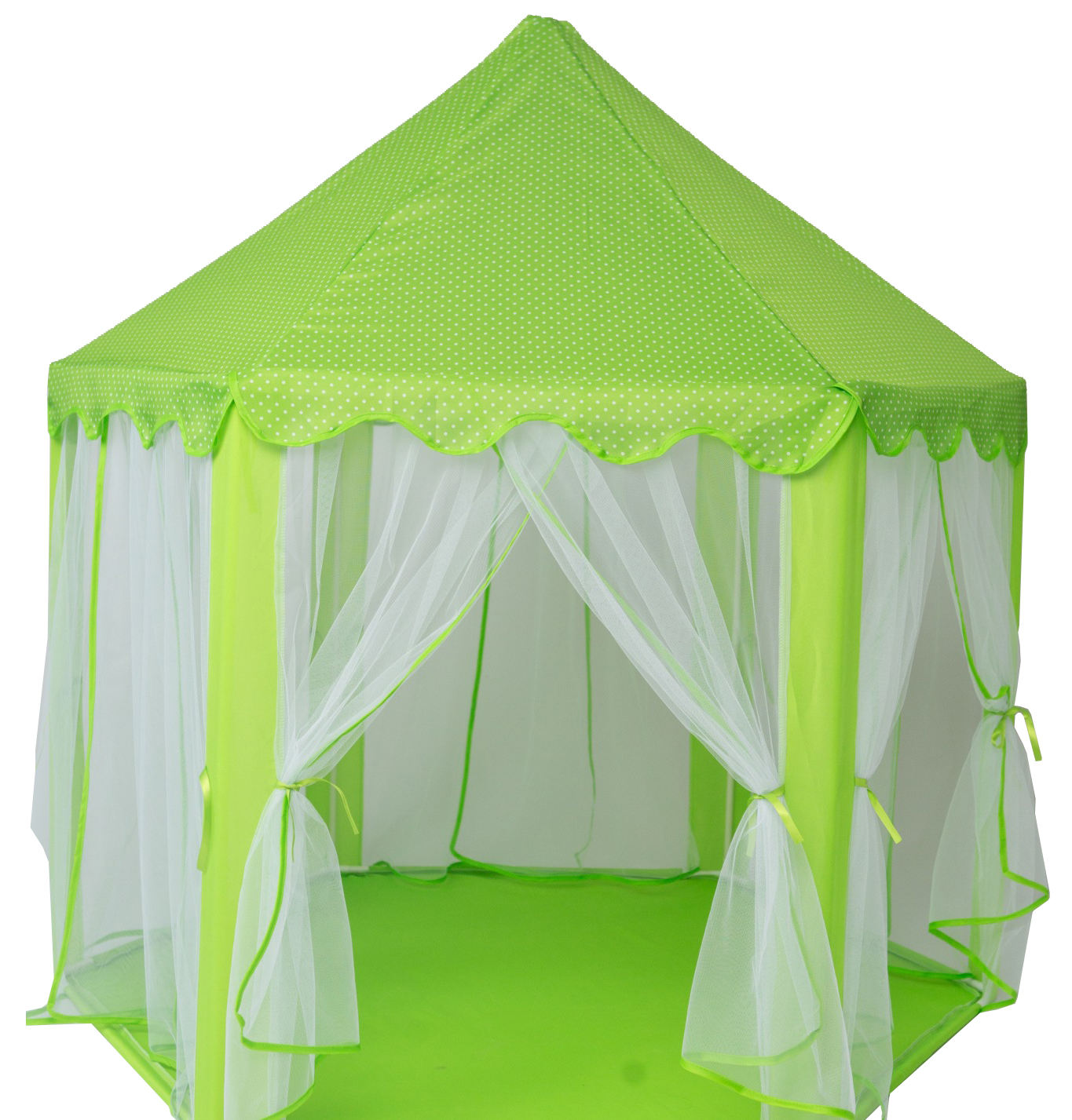 HXM Foldable Hexagon Girls Indoor Play Princess Castle Children's Kids Play Tent House