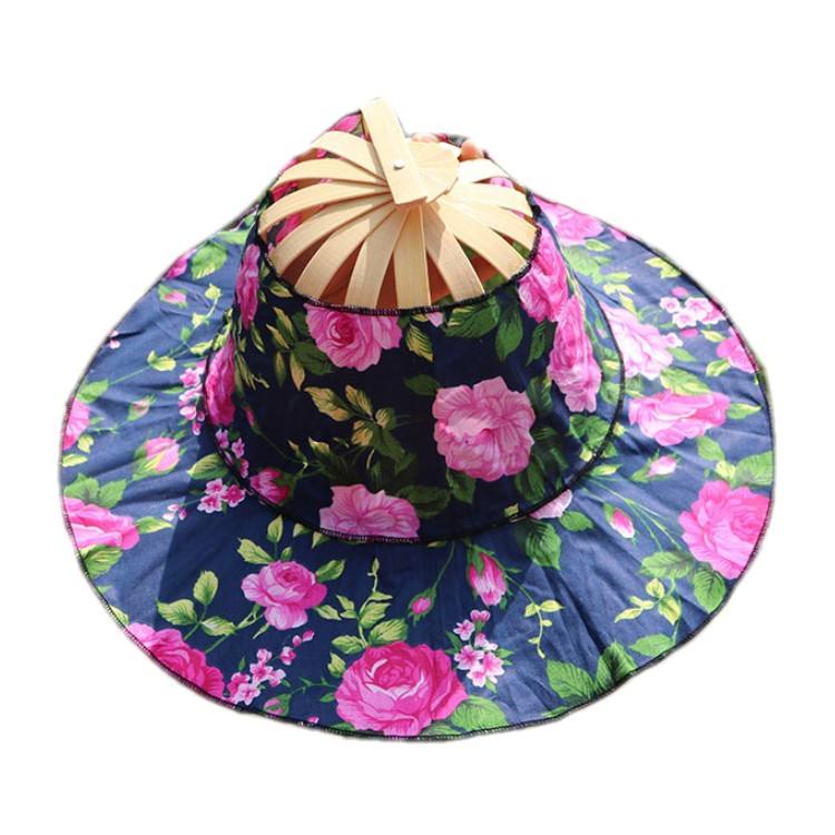 HX outdoor Dual-Use Folding Fan and Hat Sunscreen Beach Traveling Hat
