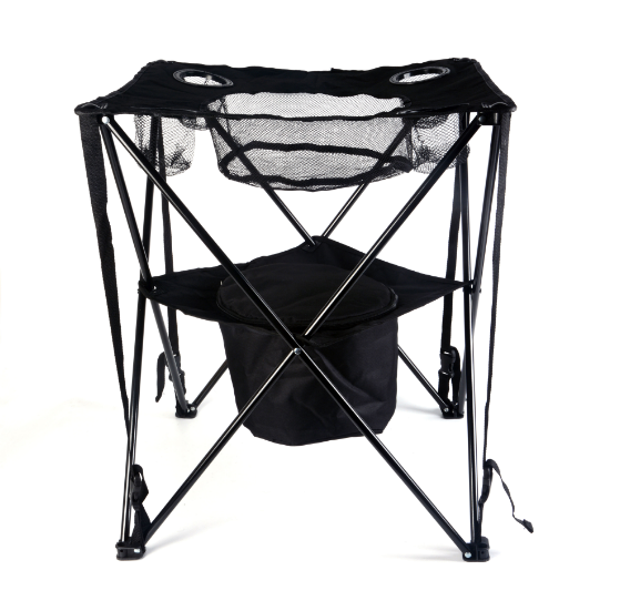HX Outdoor Folding Table with Modern Design Insulated Food Basket Cooler for Picnics Barbecues Beach Use Made Aluminum