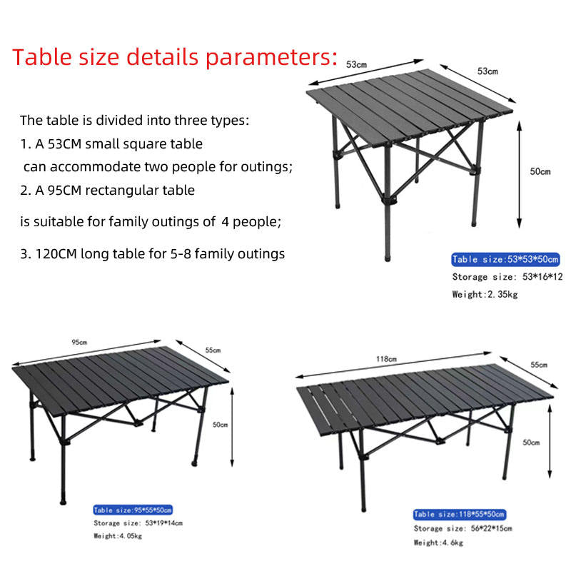 HX OUTDOOR Folding Picnic Table and Chairs Modern Design for Outdoor Camping Bathroom or Workshop Use