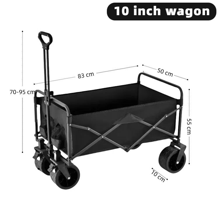 HX OUTDOOR Uensils Camping Wagon Cart Roll Container Folding Feature for Shopping