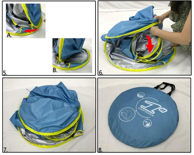Outdoor Garden Backyard Kids Play Sun Shelter Quick Pop-Up Baby Beach Tent