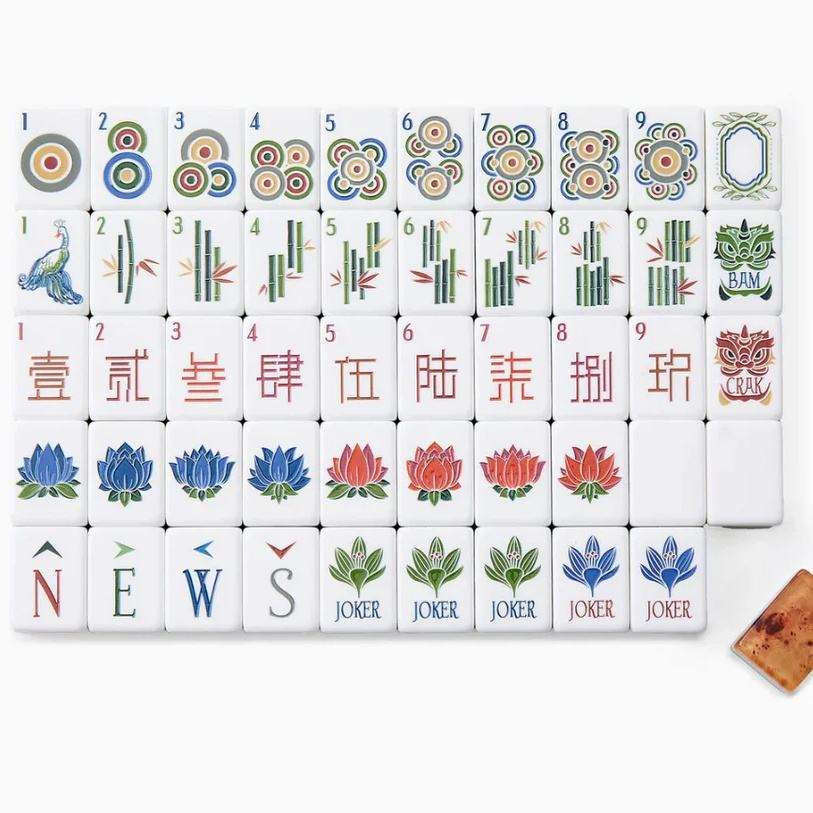 Luxury american Mahjong Set  Engraved Game Tiles /HXM
