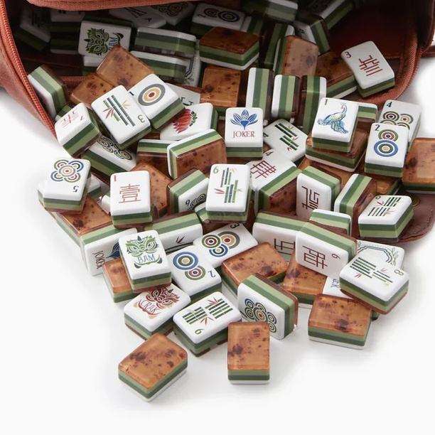 Luxury american Mahjong Set  Engraved Game Tiles /HXM
