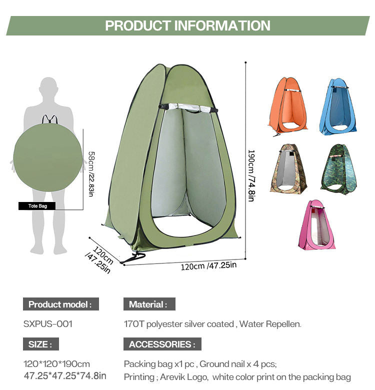 HXM Pop up Outdoor  PrivacyBath Beach Toilet Shower Room Tent