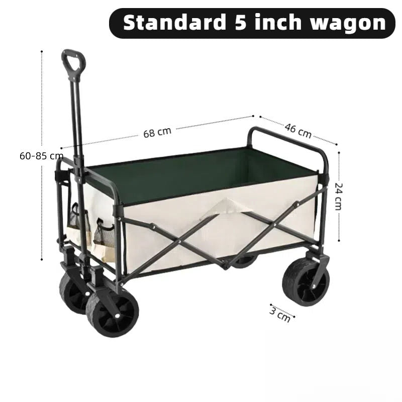 HX OUTDOOR Uensils Camping Wagon Cart Roll Container Folding Feature for Shopping