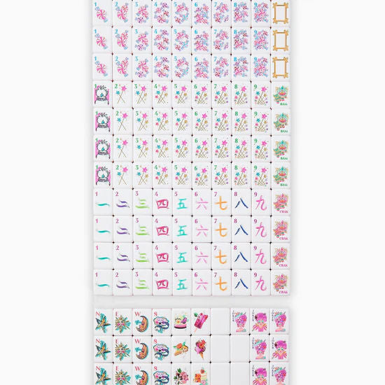 American Mahjong Set Black Acrylic 160 Tiles/HXM