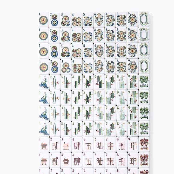 Luxury american Mahjong Set  Engraved Game Tiles /HXM