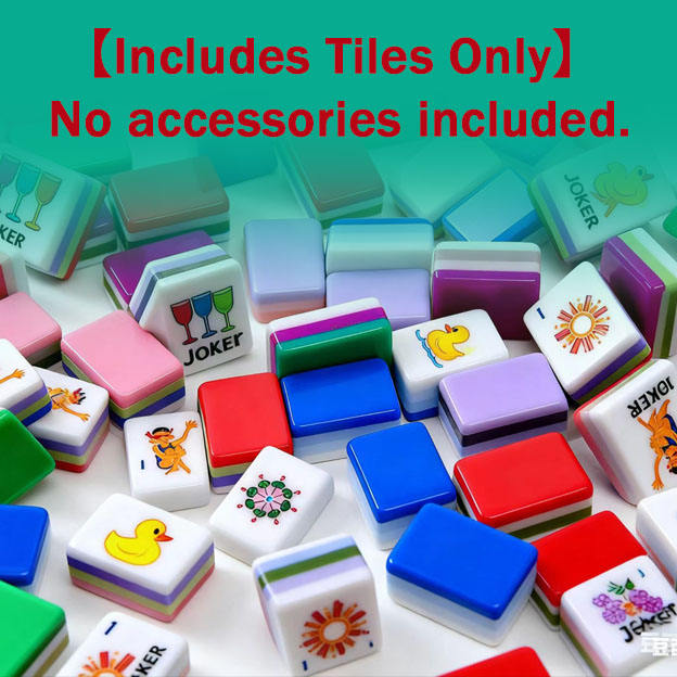 American Mahjong Set Black Acrylic 160 Tiles/HXM
