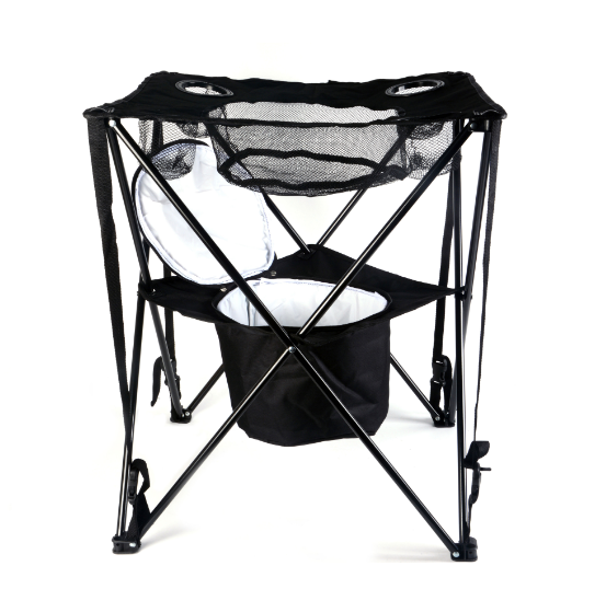 HX Outdoor Folding Table with Modern Design Insulated Food Basket Cooler for Picnics Barbecues Beach Use Made Aluminum
