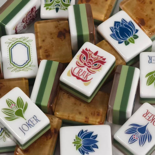 Luxury american Mahjong Set  Engraved Game Tiles /HXM