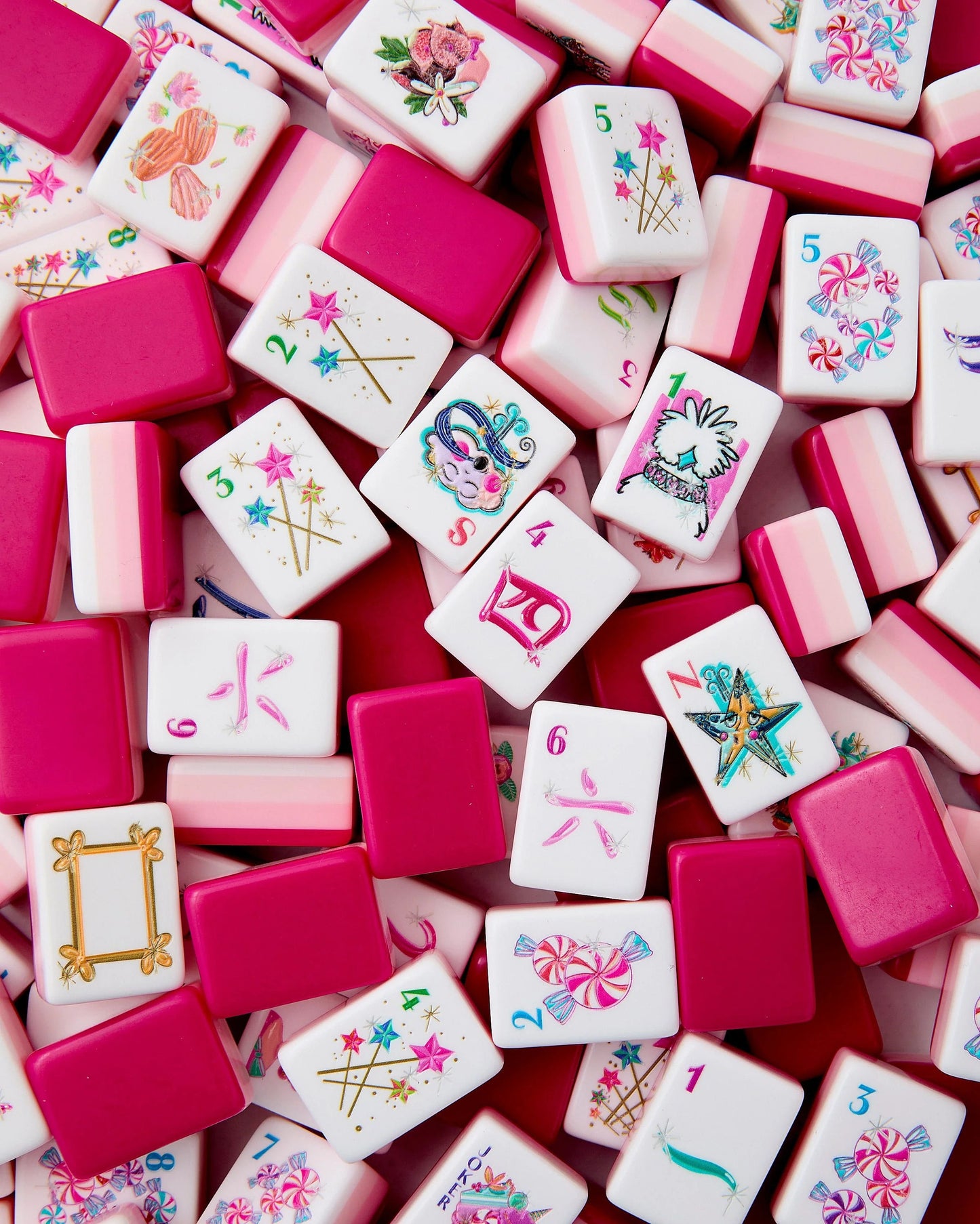 American Mahjong Set Black Acrylic 160 Tiles/HXM