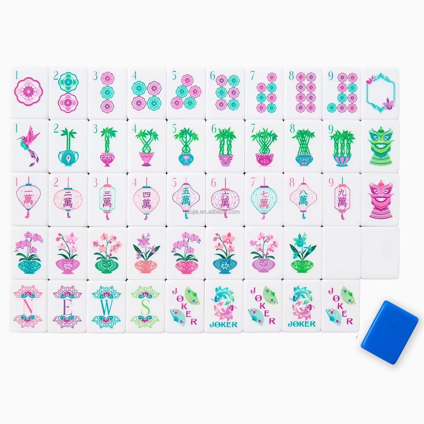 American Mahjong Set 4layer Acrylic 160 Tiles/HXM