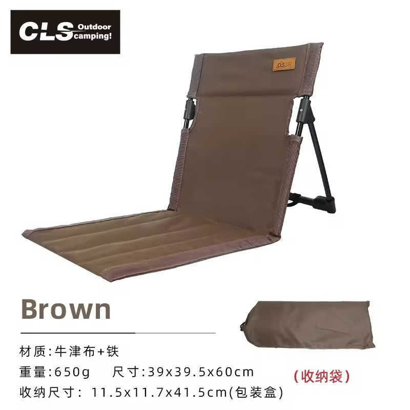 HX outdoor Portable Folding Tent Lounge Chair Iron Backrest Cushion for Outdoor Camping Balcony Park Lawn Picnic Furniture