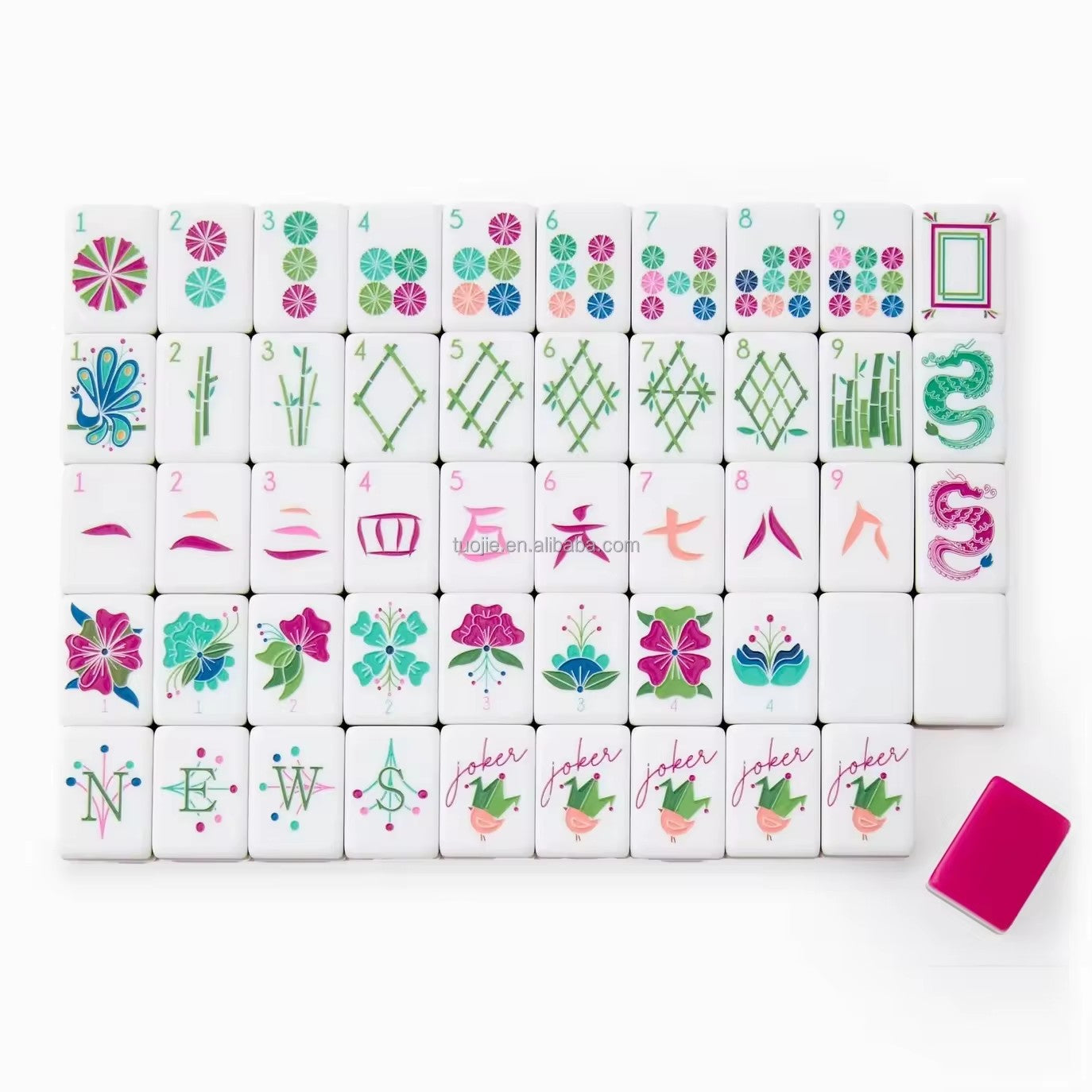 American Mahjong Set 4layer Acrylic 160 Tiles/HXM