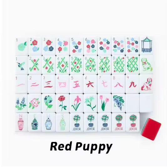 American Mahjong Set Pink Acrylic 160 Tiles/HXM