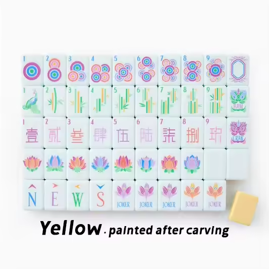 American Mahjong Set Black Acrylic 160 Tiles/HXM
